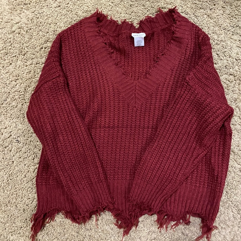 Red sweater